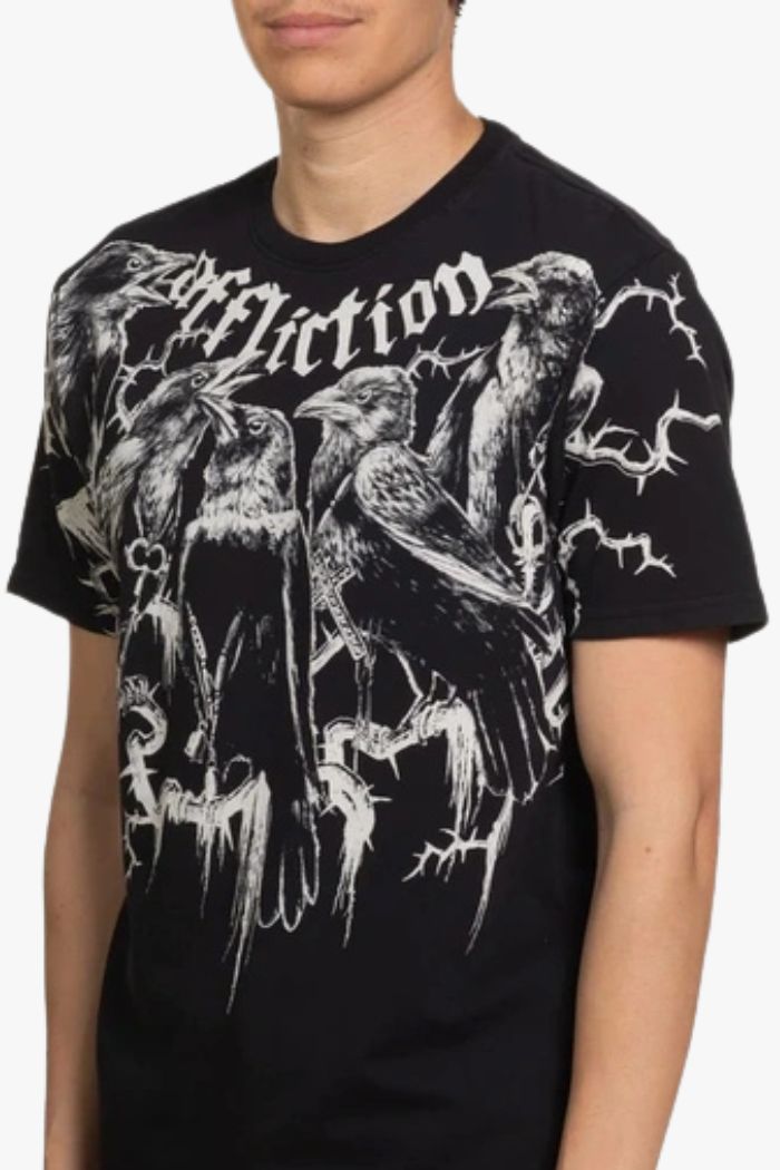 Affliction Crows Graphic Tee