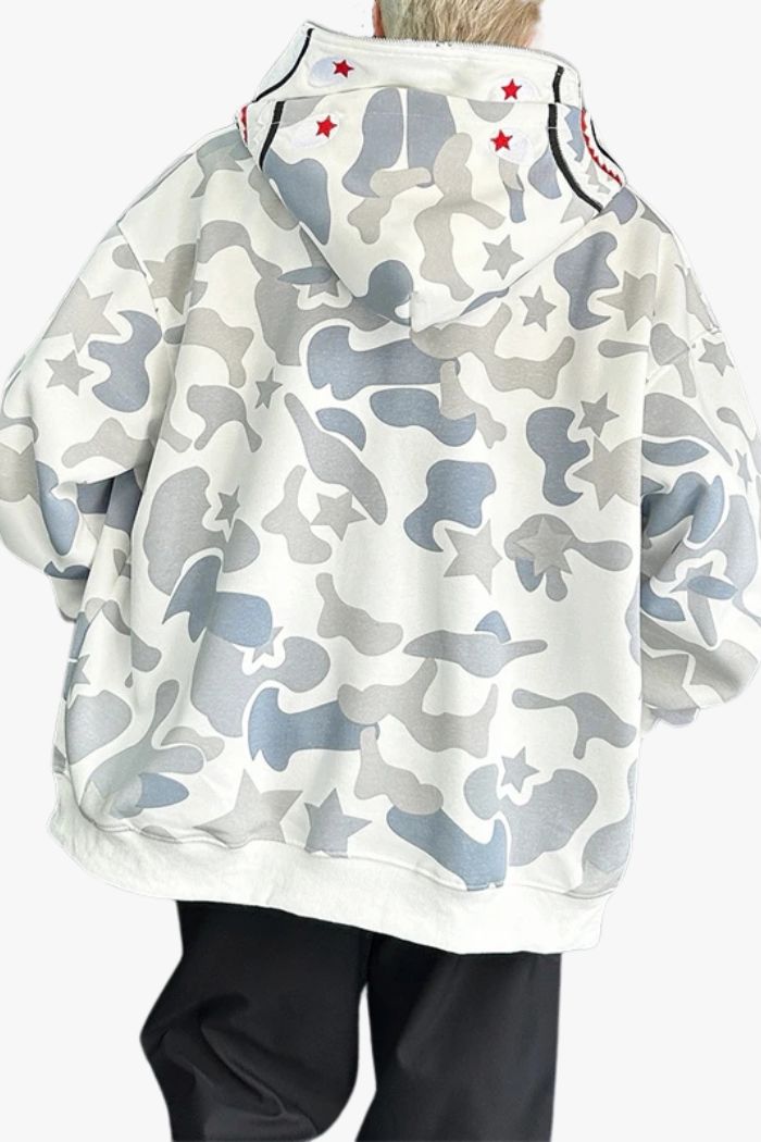 High Street Camouflage Shark Hoodie