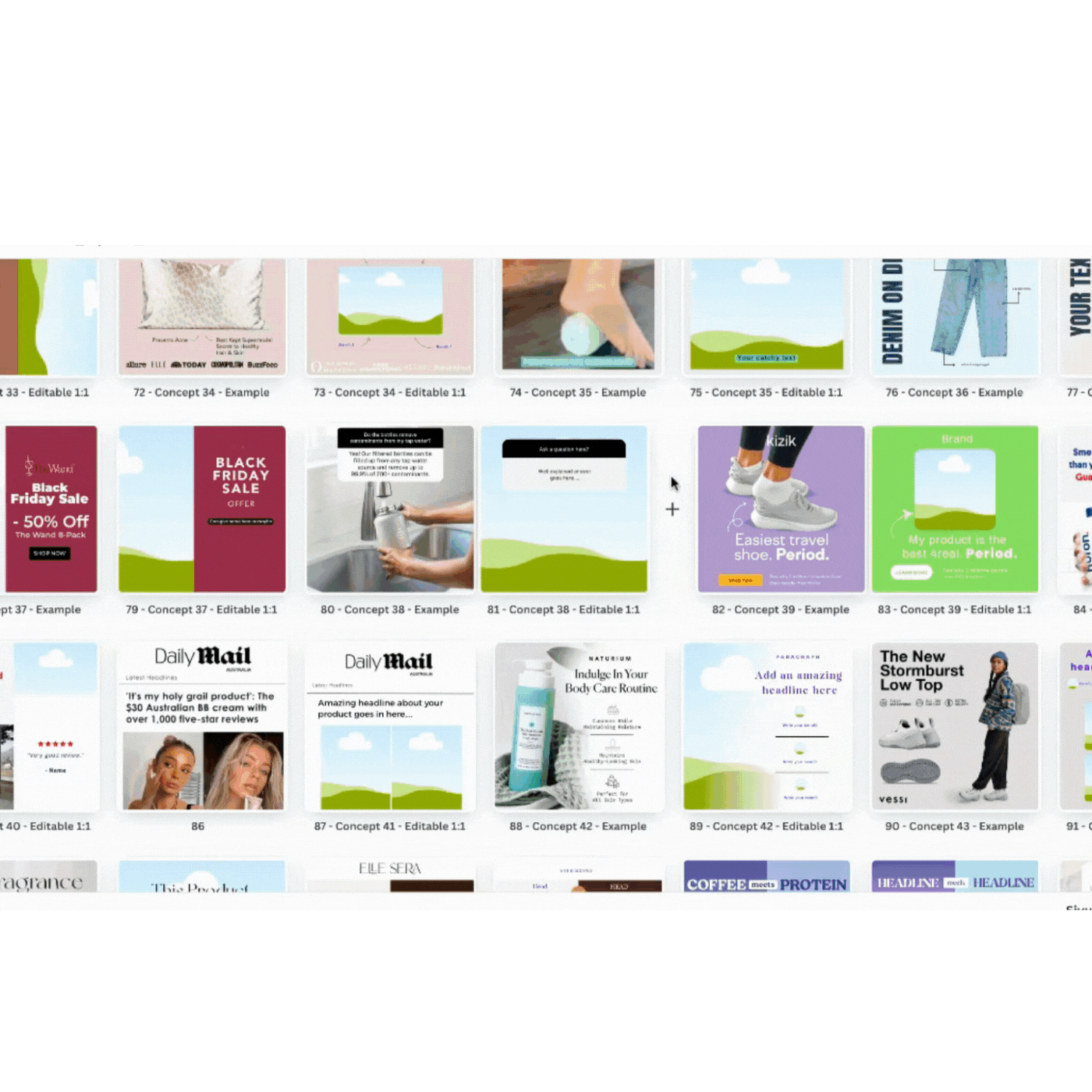 Kandy Statics Pack | 1000 Canva & Figma Templates