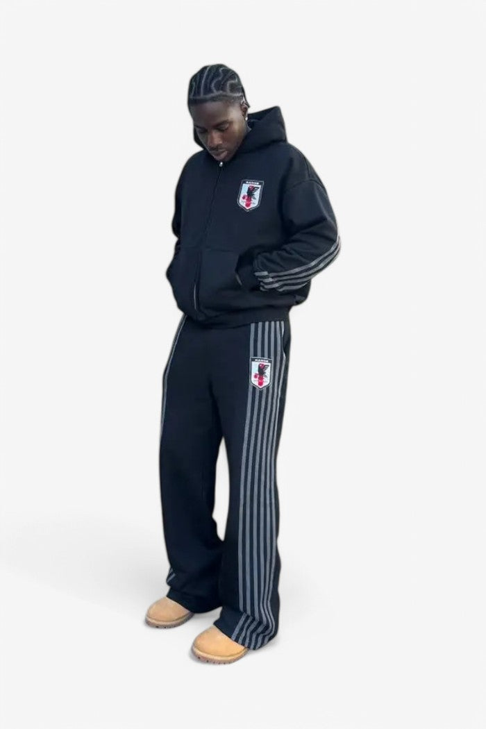 Striped Soccer Sweatsuit – Two-Piece Set