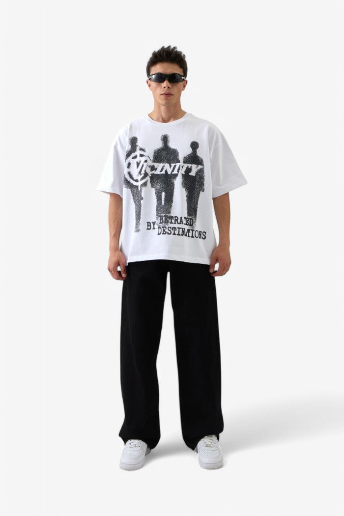 Shadow Print Oversized T-Shirt