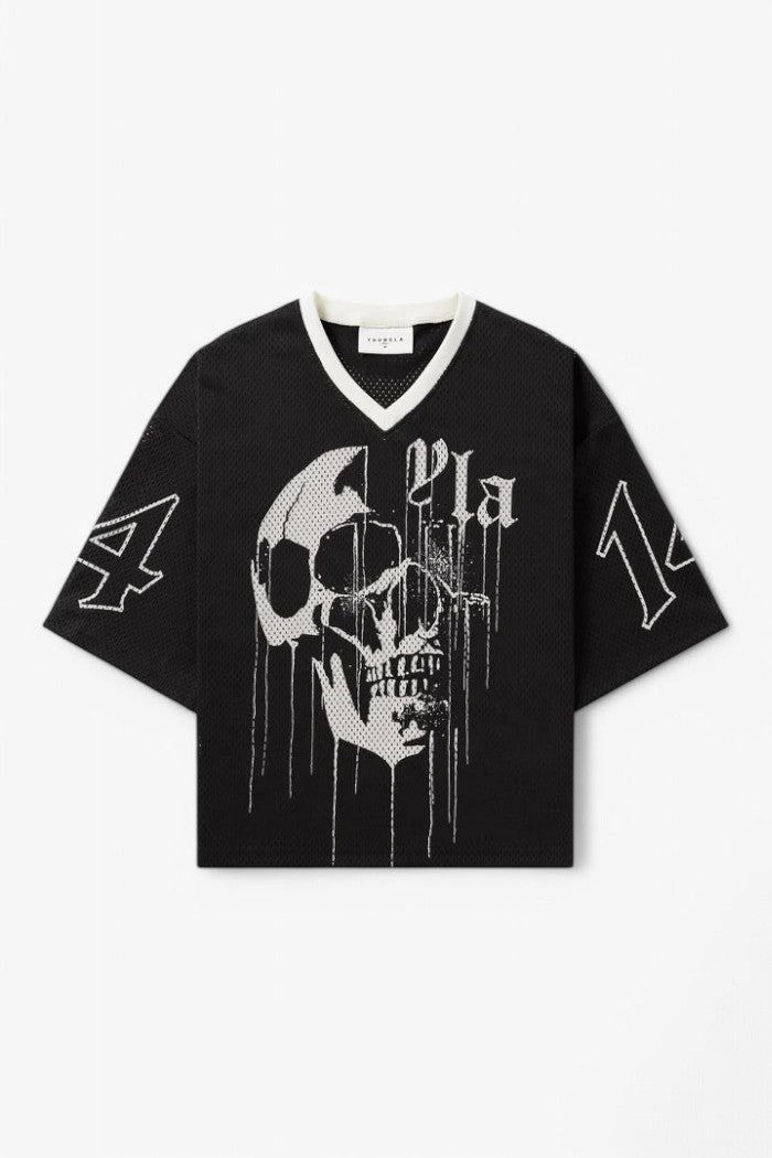 Drippy Skull Cropped Jersey