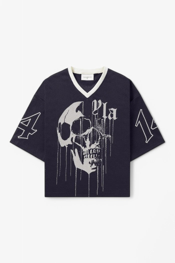 Drippy Skull Cropped Jersey