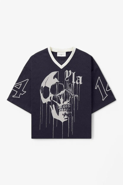 Drippy Skull Cropped Jersey