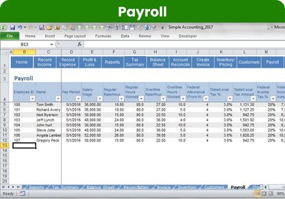 Simple Accounting Software – Standard Small Business with Bookkeeping and Payroll