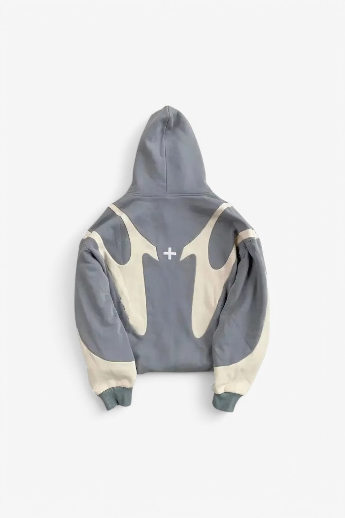 Vintage Varsity Zip-Up Hoodie