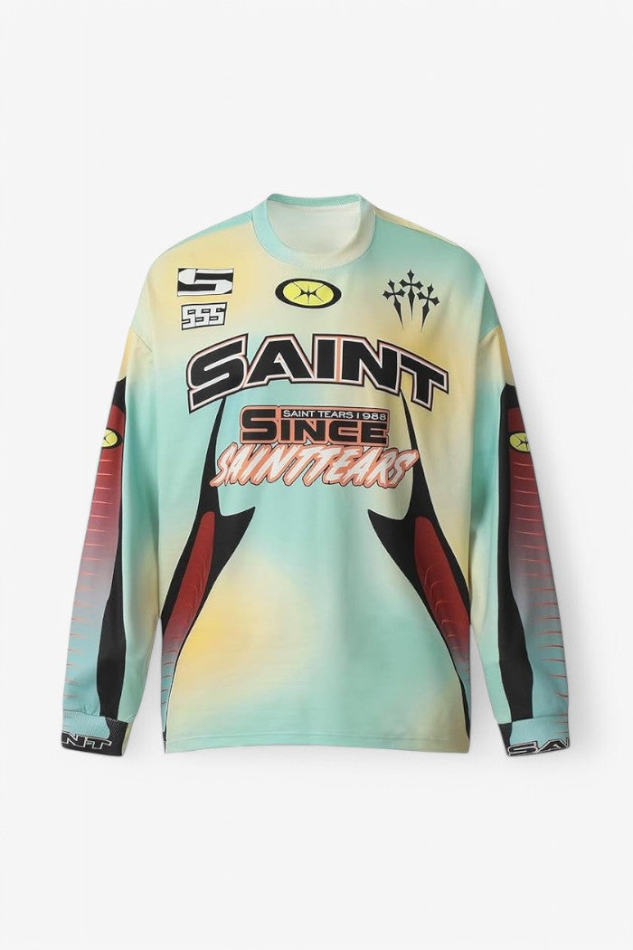 Saint Tear Long Sleeve Racing T-Shirt Yellow