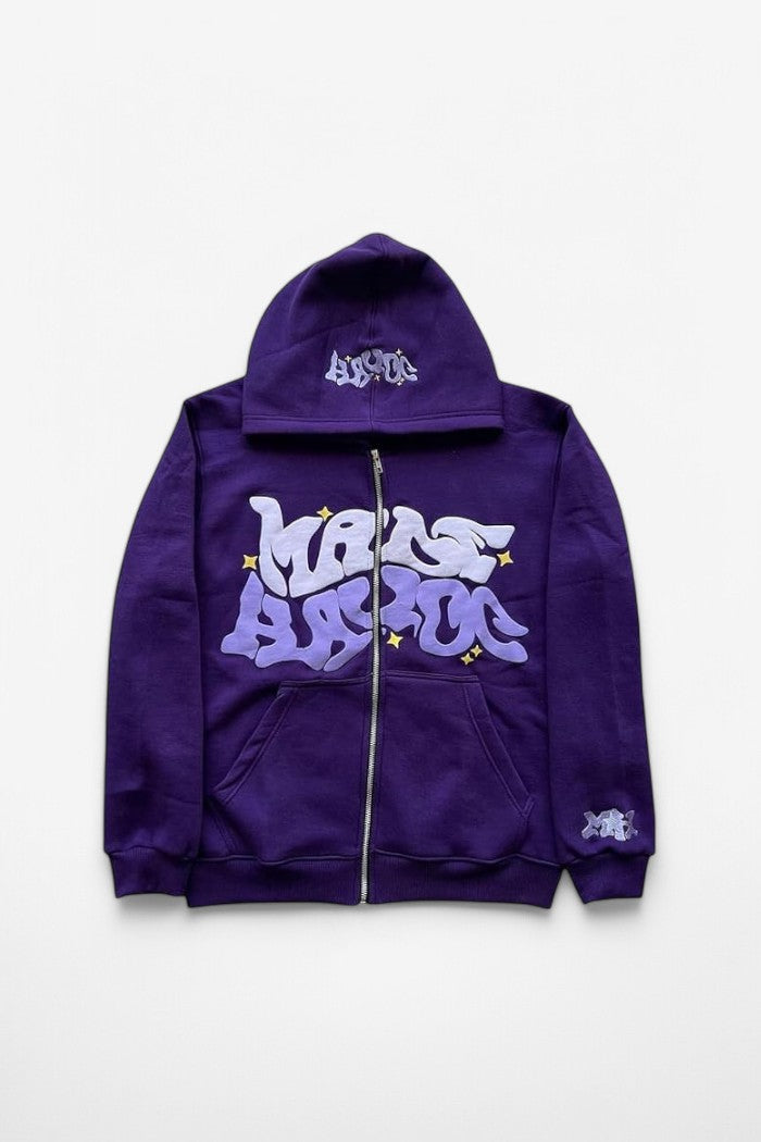 Gothic Punk Zip-Up Hoodie