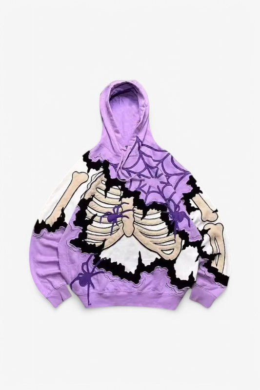 Spider Skull 3D Printed Hoodie