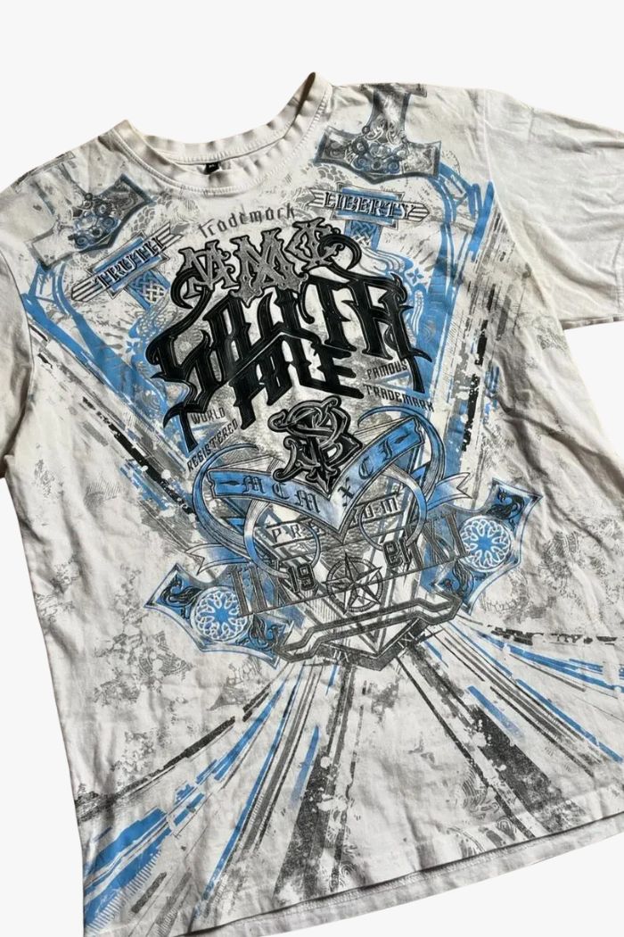 Shadow Script Y2K Graphic Tee