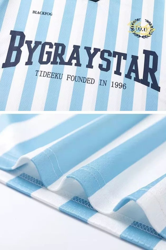 Striped Sports Jersey Tee