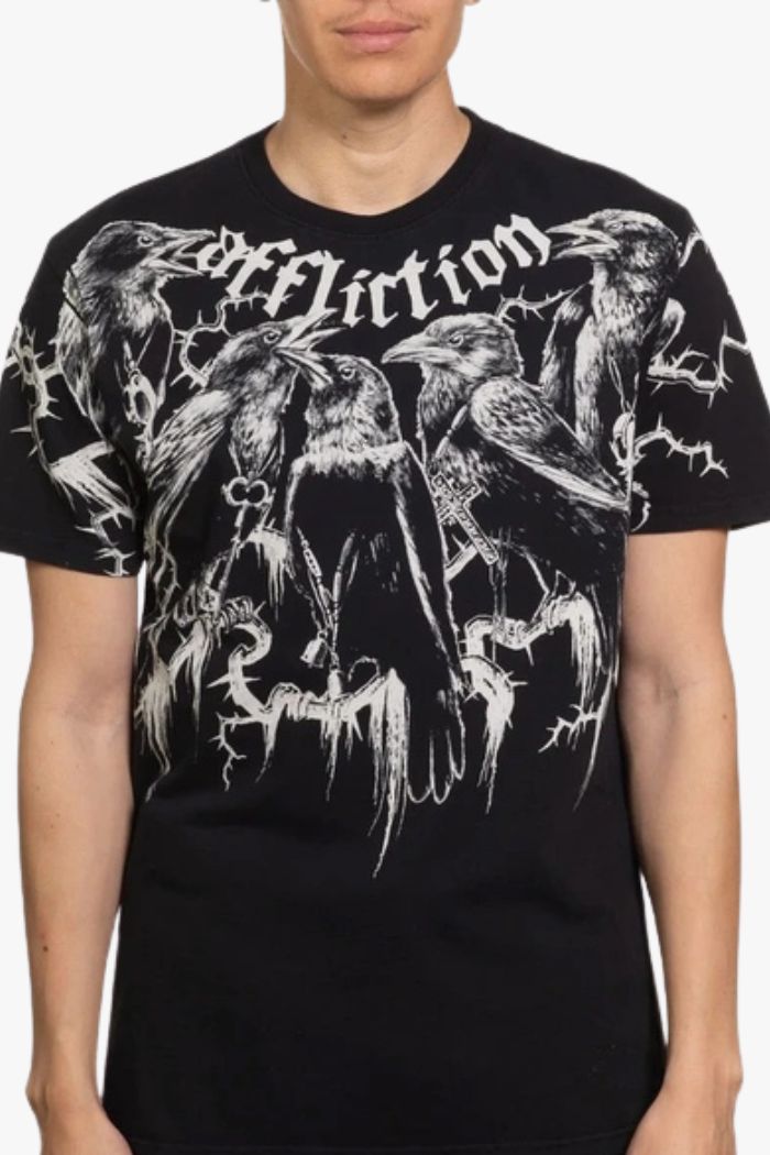 Affliction Crows Graphic Tee