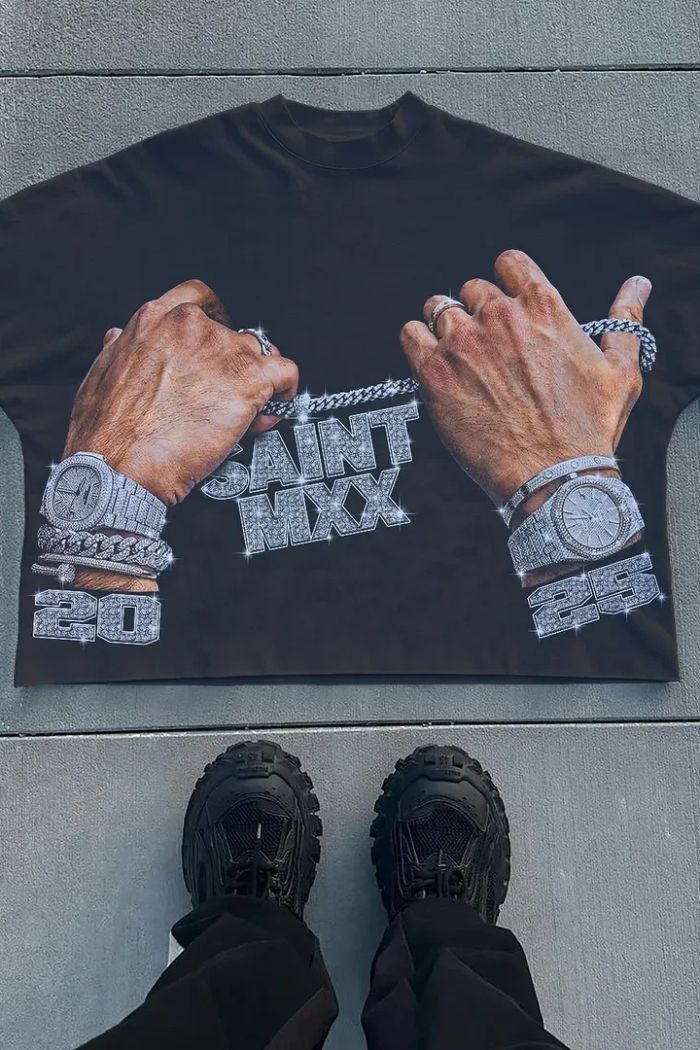 Saint Mxx Printed Oversized T-Shirt
