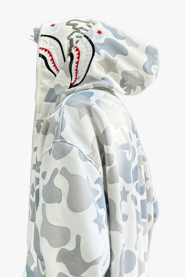 High Street Camouflage Shark Hoodie