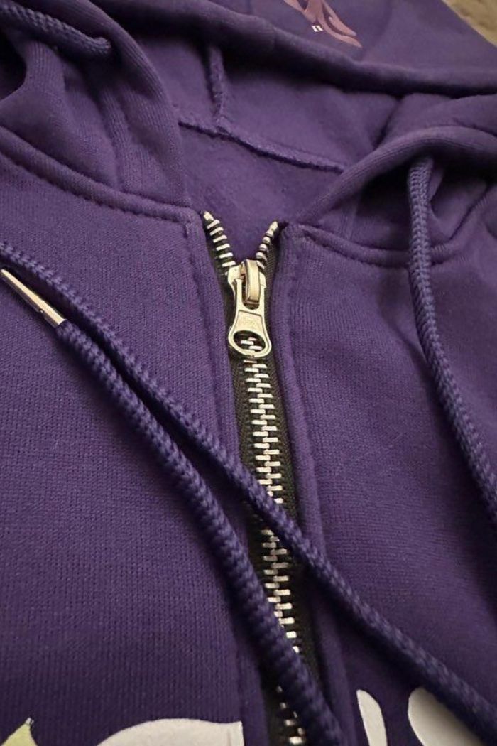 Gothic Punk Zip-Up Hoodie