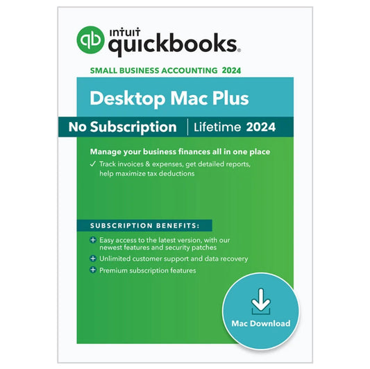 Quickbooks Mac Desktop Plus 2024 (Lifetime License Subscription)