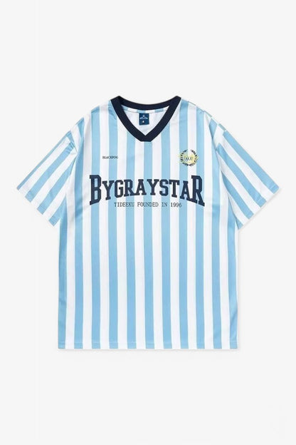 Striped Sports Jersey Tee