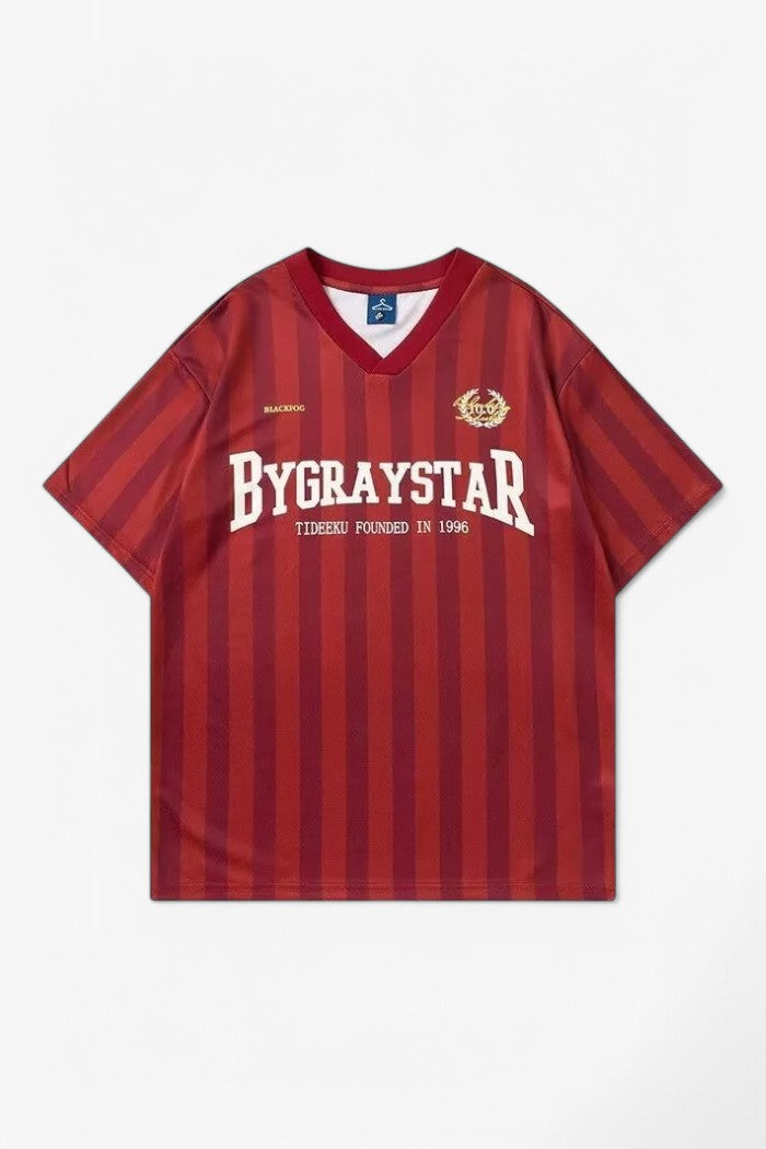 Striped Sports Jersey Tee