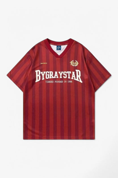 Striped Sports Jersey Tee