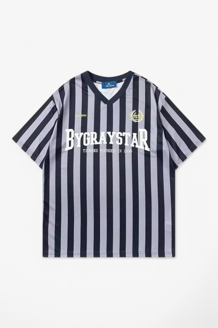 Striped Sports Jersey Tee