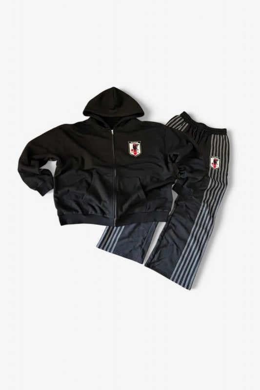 Striped Soccer Sweatsuit – Two-Piece Set