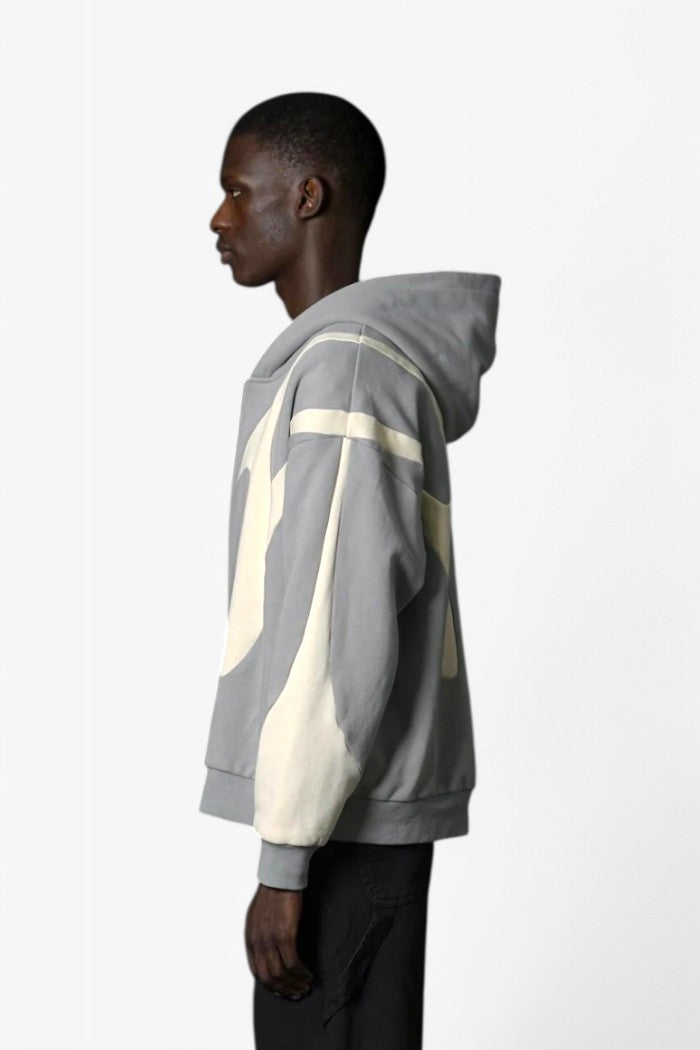 Vintage Varsity Zip-Up Hoodie