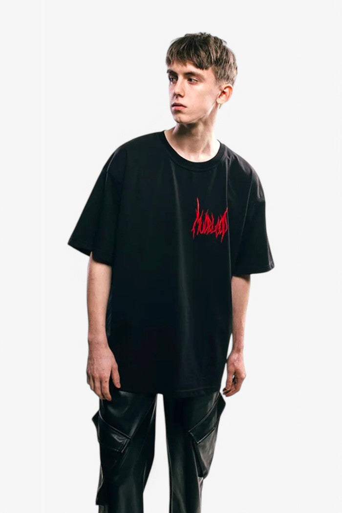 Retro Script Oversized Tee