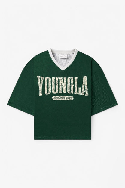 VarsityX Football Mesh Cropped Jersey