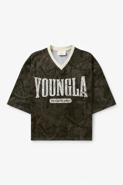 VarsityX Football Mesh Cropped Jersey